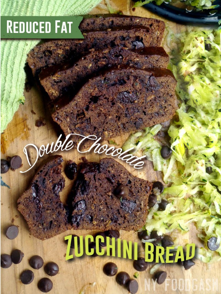 Reduced Fat Double Chocolate Zucchini Bread