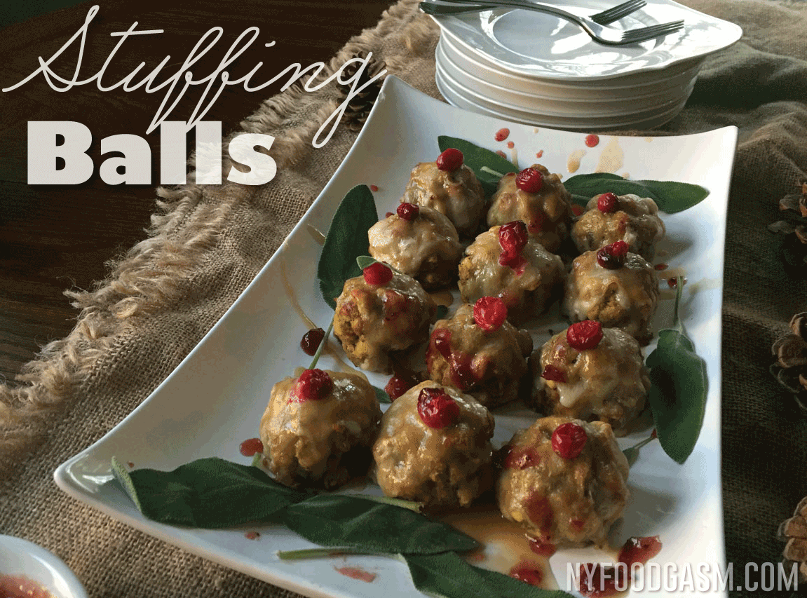 Stuffing Balls- An Easy Holiday Appetizer