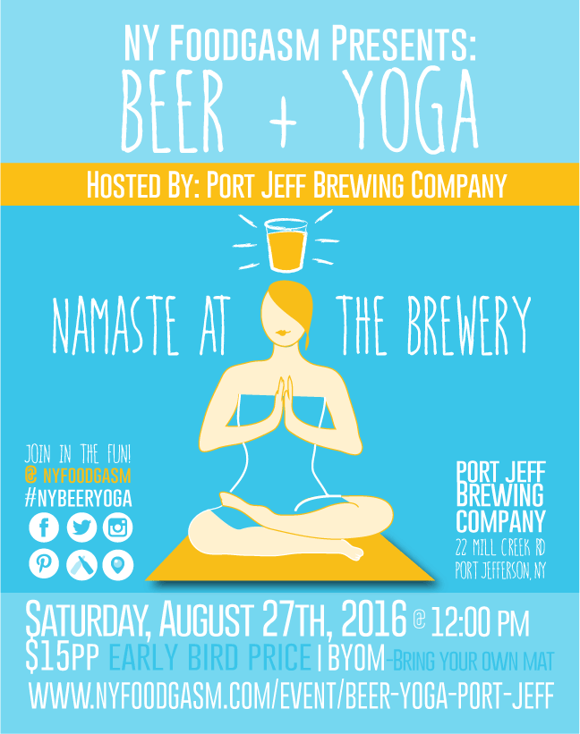 Beer and Yoga at Port Jeff