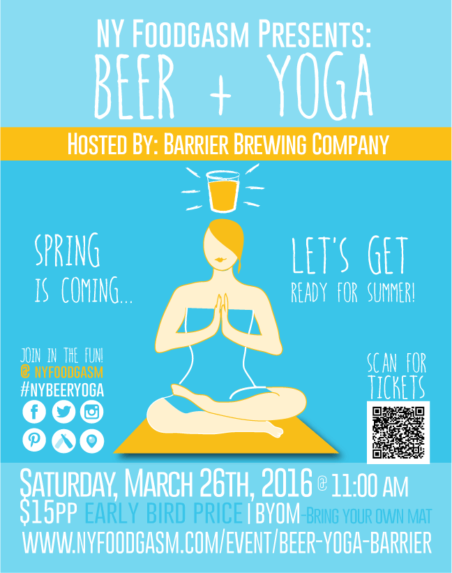 Beer and Yoga at Barrier Brewing!