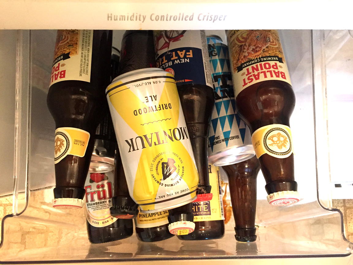 Keep your beer in the Crisper Drawer
